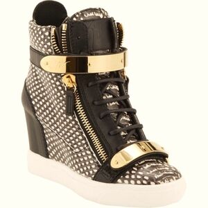 Giuseppe Zanotti Lorenz Wedge Sneakers Size IT40 (US10)